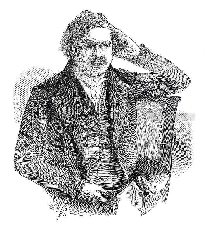 路易・达盖尔画像，1853年