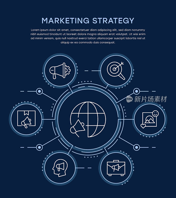 营销策略信息图表模板