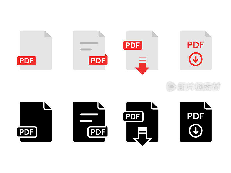 PDF文件矢量集。