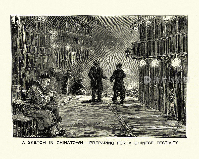 旧金山唐人街(1884年
