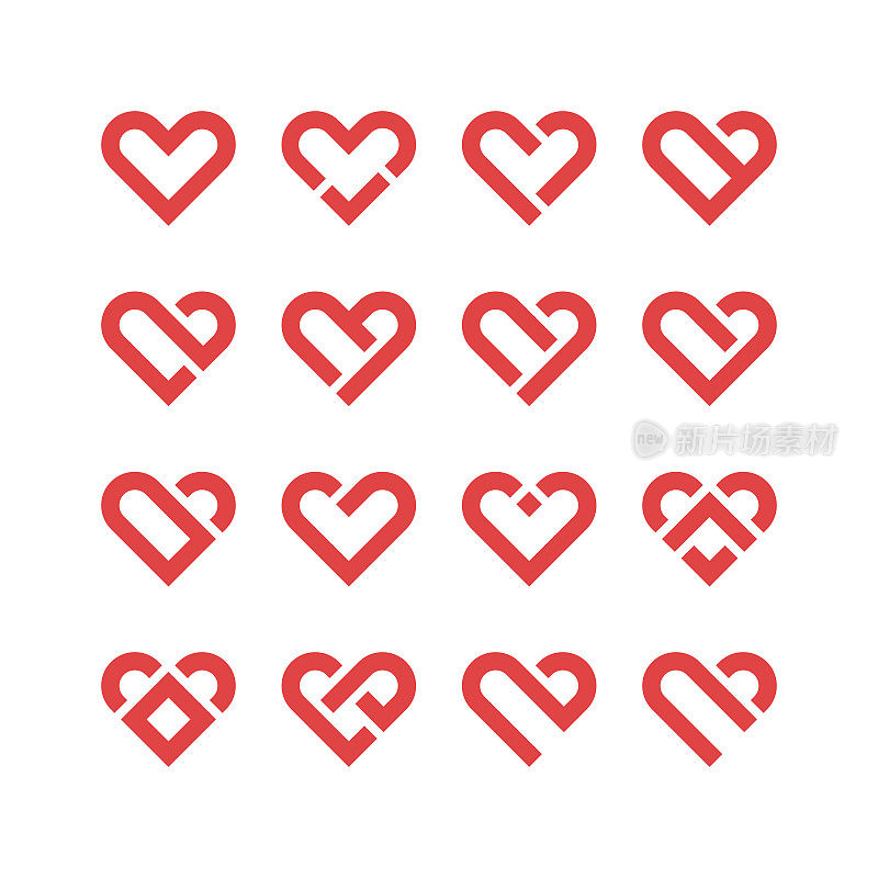 心图标,爱的概念