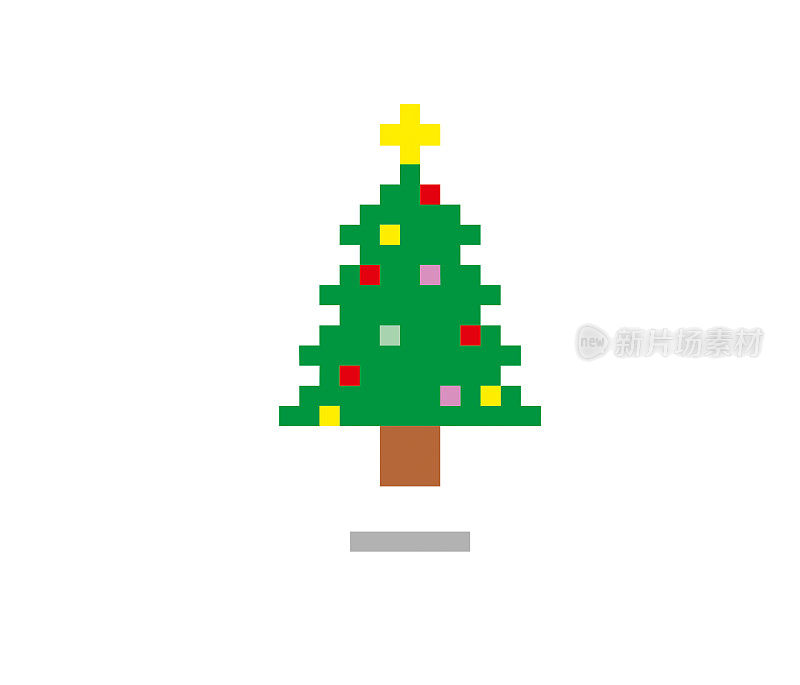 像素的圣诞树