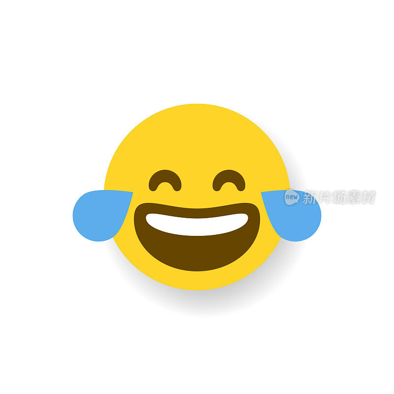 Emoticon平面设计投阴影效果