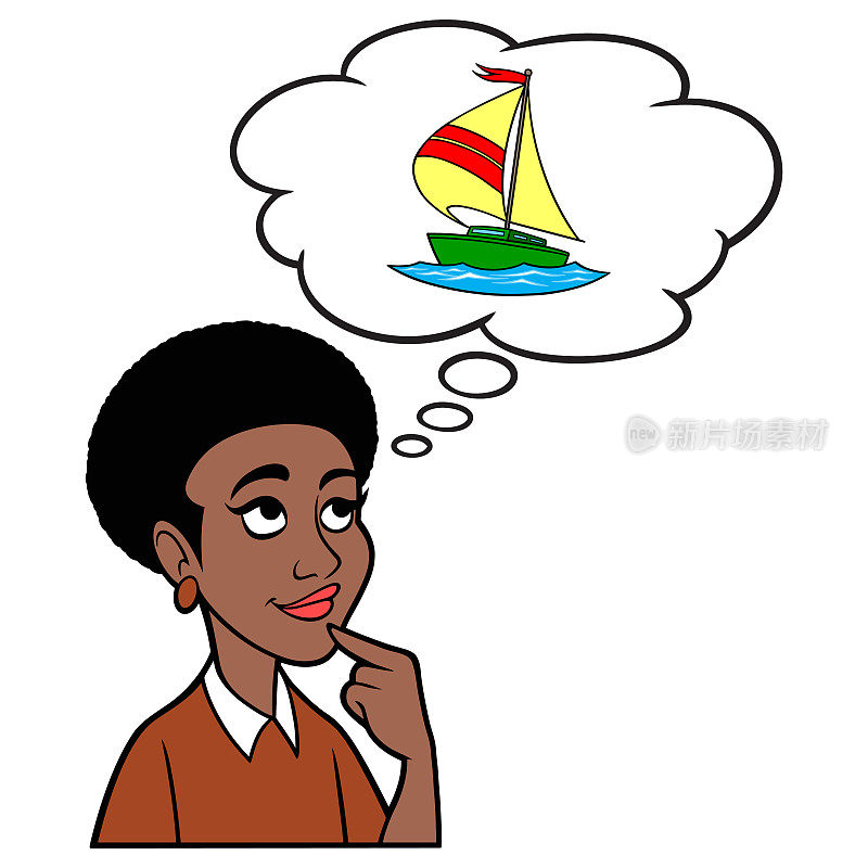 黑人女人想要一艘帆船