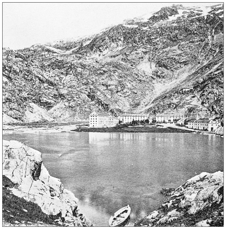 西班牙古色古香的旅行照片:比利牛斯山，潘提科萨湖