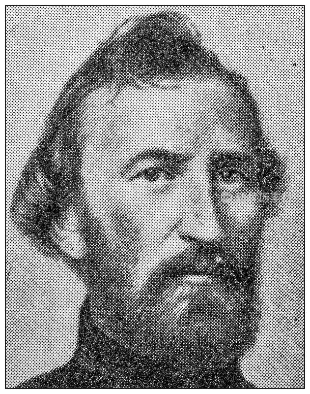 著名人物的古董肖像:约翰・A・麦克勒南