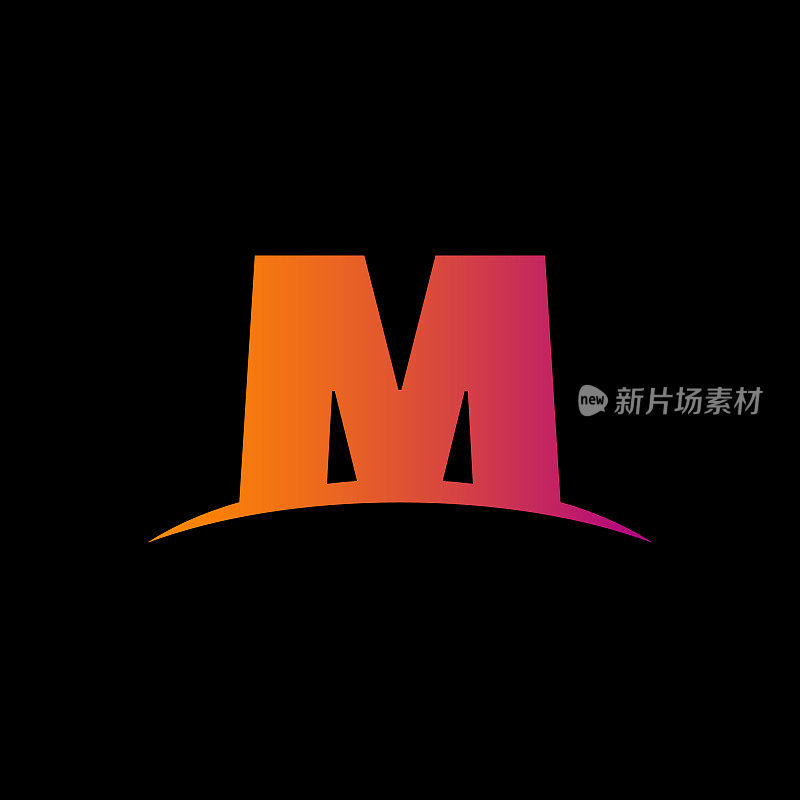 字母M标志