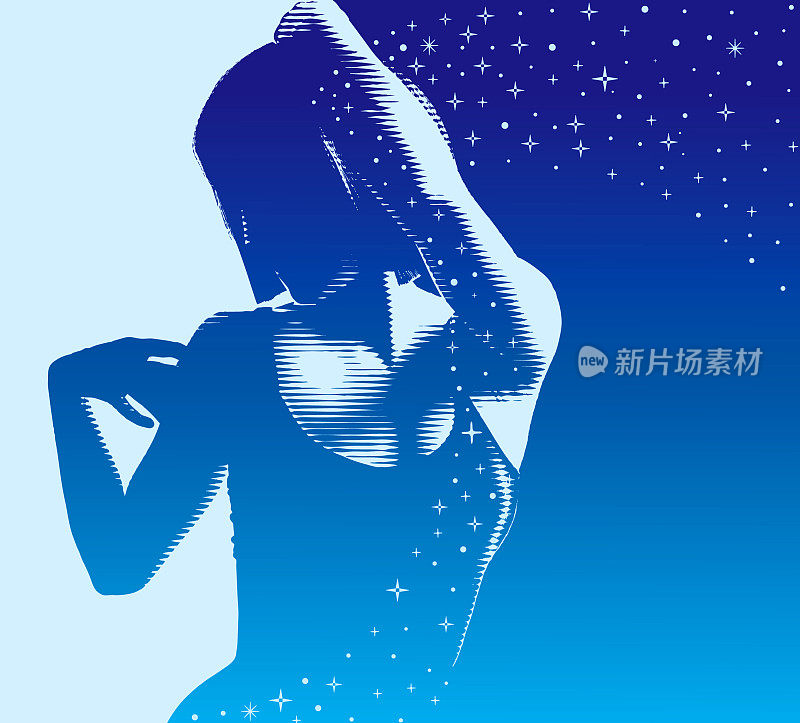 希望睡个安稳觉的漂亮女人