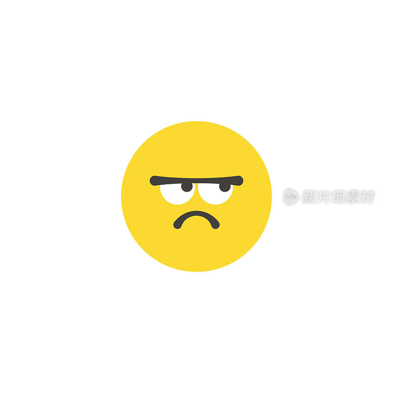 Emoticon大脸平面设计风格