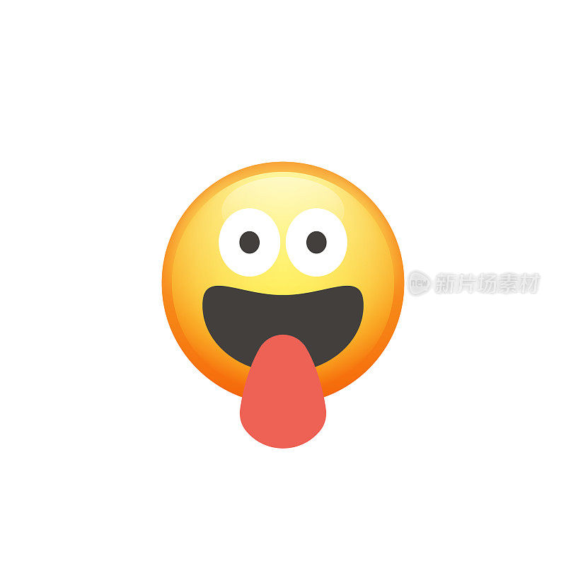 Emoticon裁剪设计元素可爱和色彩渐变