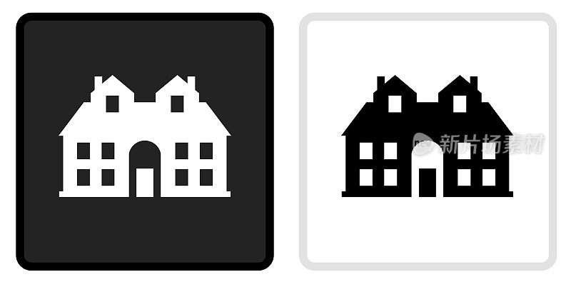 房子图标上的黑色按钮与白色翻转