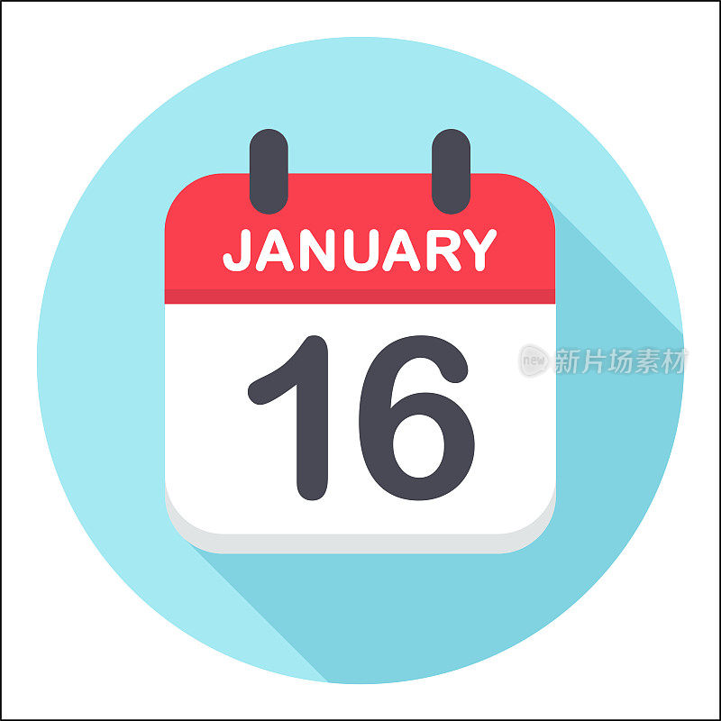 1月16日-日历图标-轮