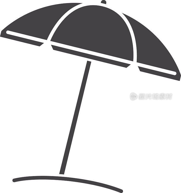 遮阳伞的图标