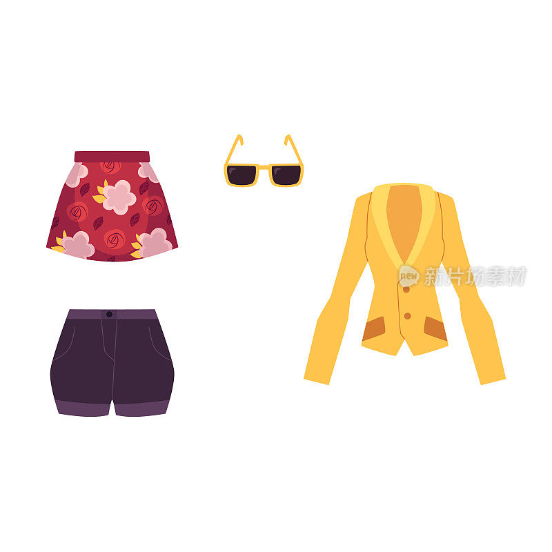 夏装-夹克，裙子，短裤，太阳镜