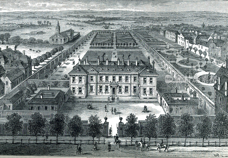 伯灵顿住宅和花园，伦敦1700