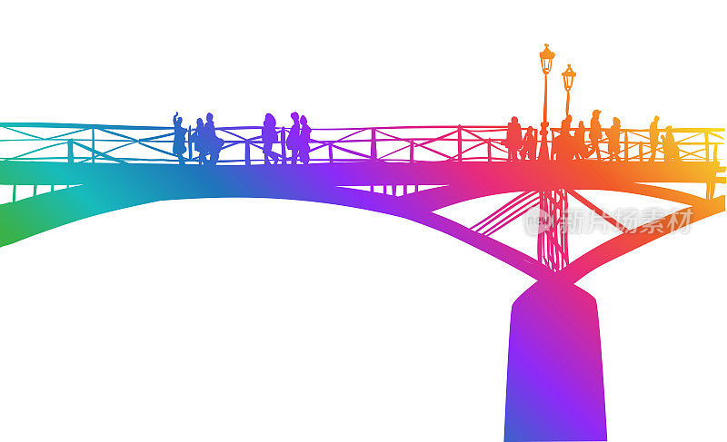 欧洲彩虹步行桥