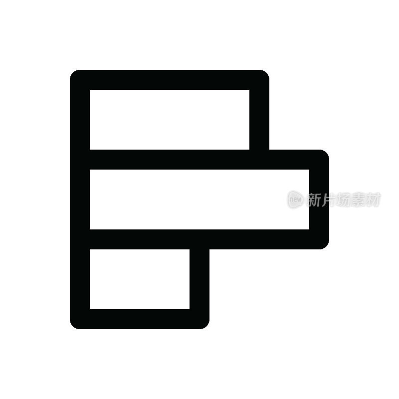 图表细线图标-可编辑笔画