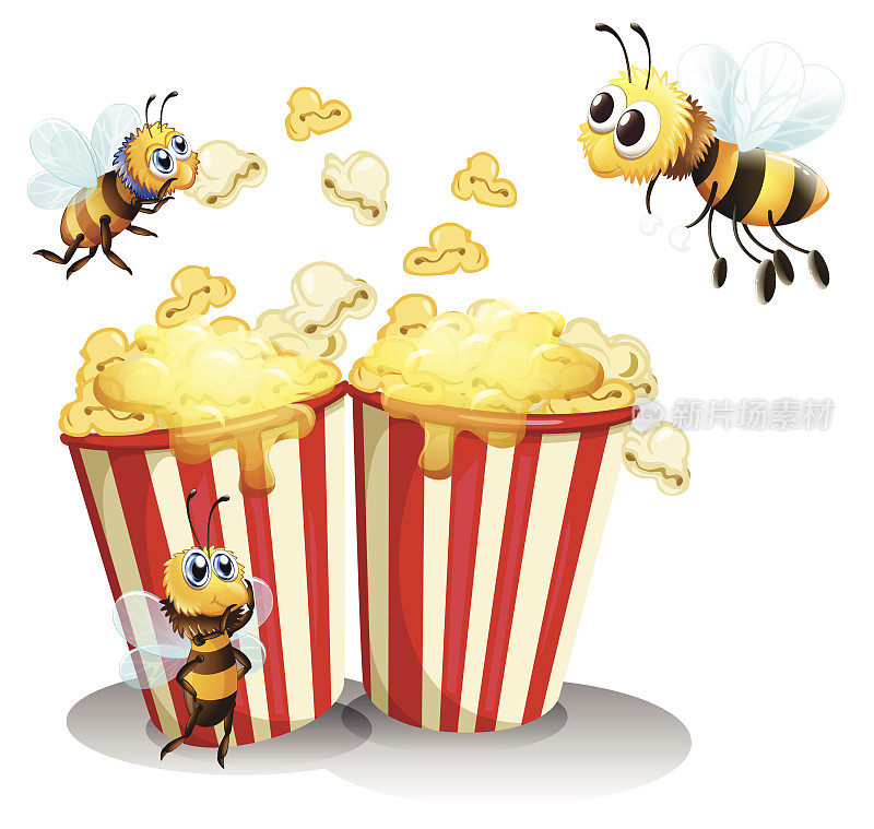 蜜蜂和爆米花