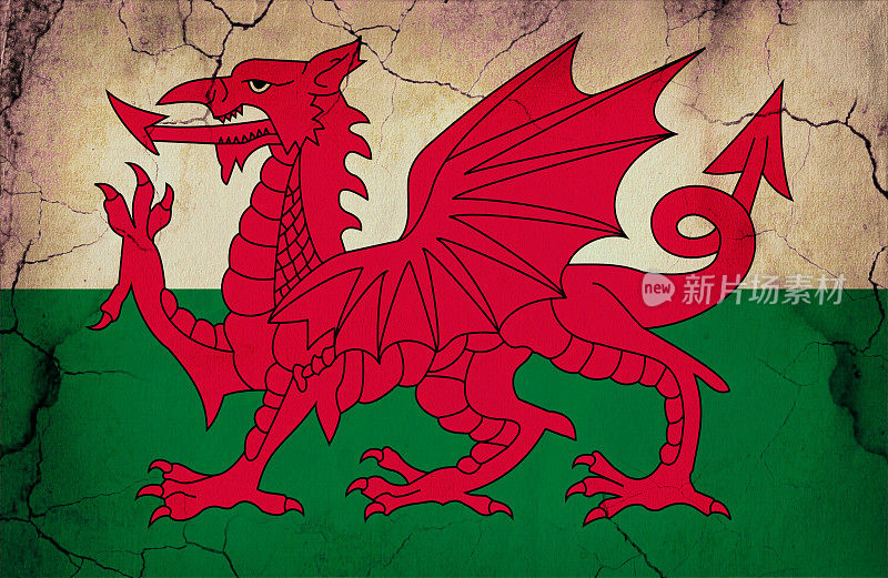 威尔士枯燥乏味的国旗