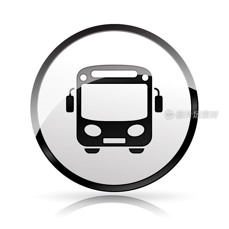 巴士图标上的白色背景