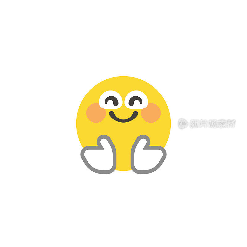 Emoticon大脸平面设计风格