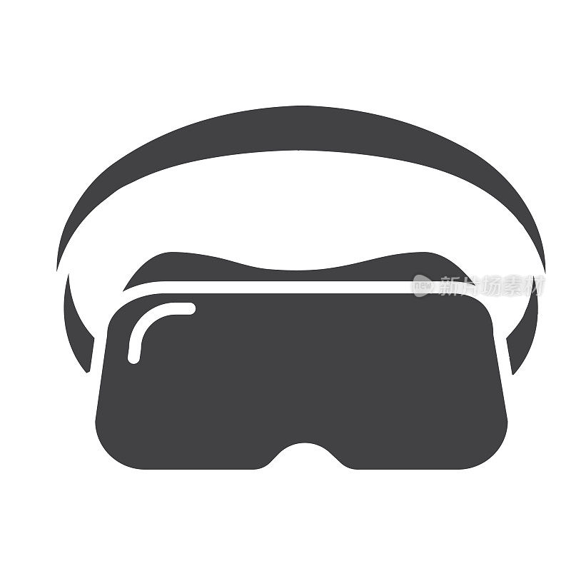 电子竞技和游戏VR耳机细线图标-可编辑stroke