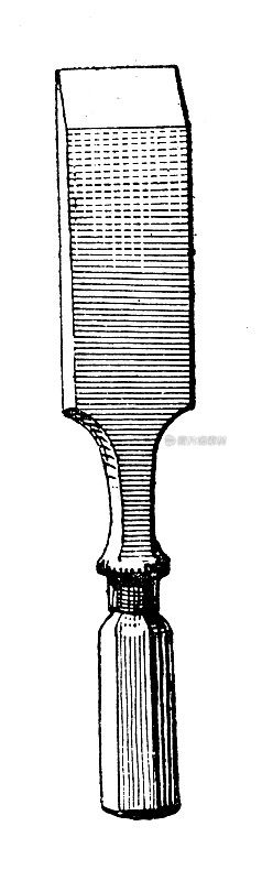 古董插图:凿
