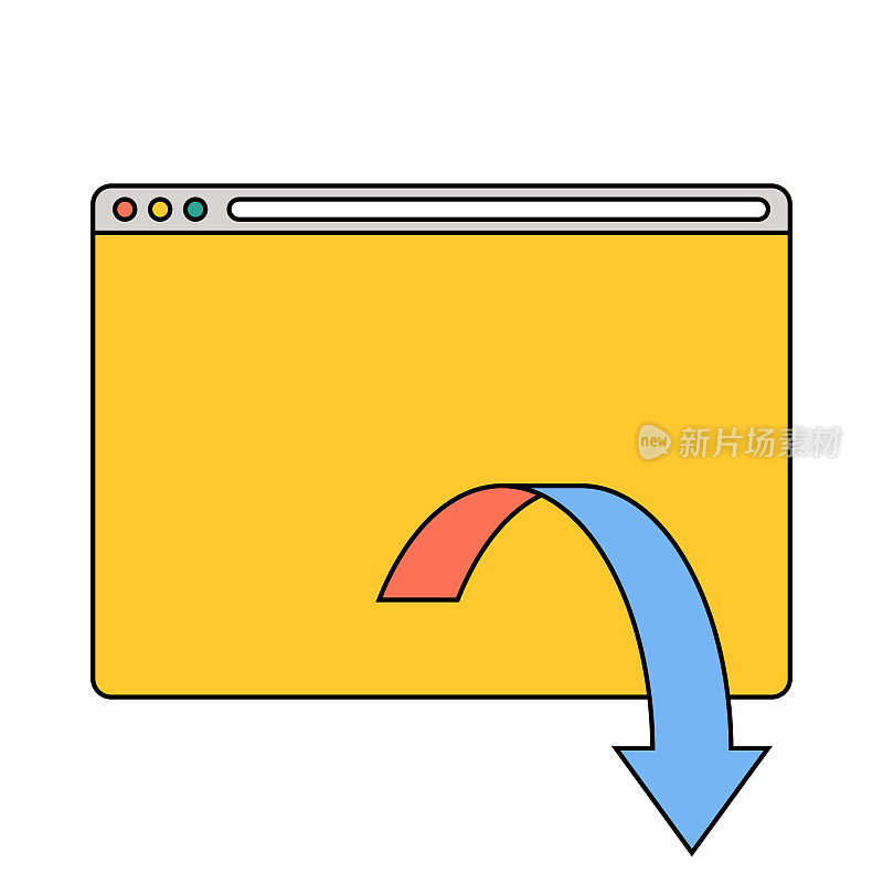 Web浏览器箭头符号