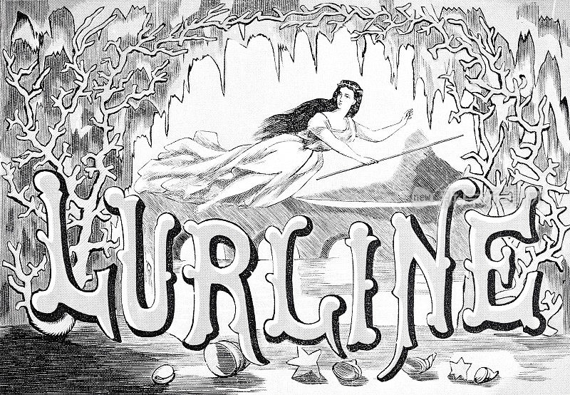 歌剧《Lurline》的海报，1860年