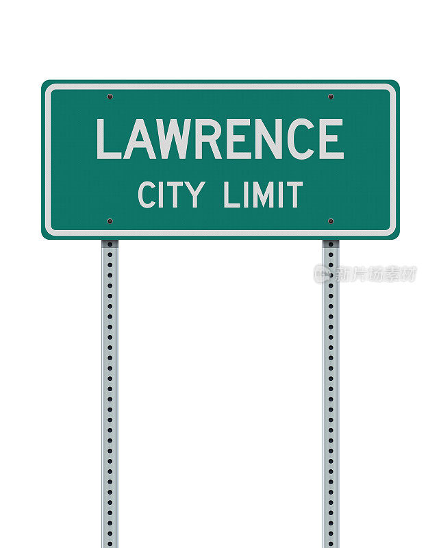 劳伦斯市限制道路标志