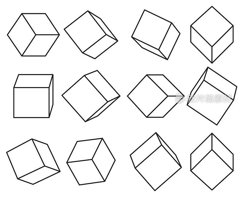 立方体图标集