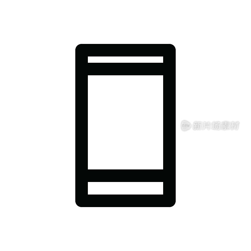 设备细线图标-可编辑笔画