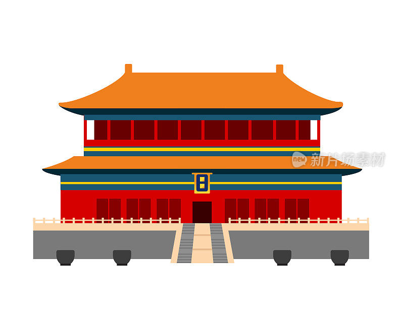 中国北京的紫禁城。