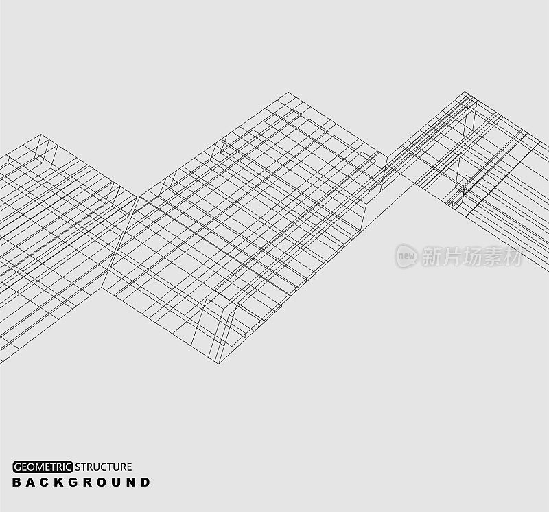 几何结构线条图案背景