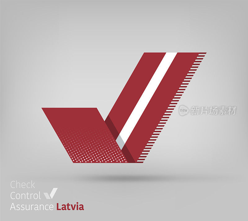 拉脱维亚控制和确保旗