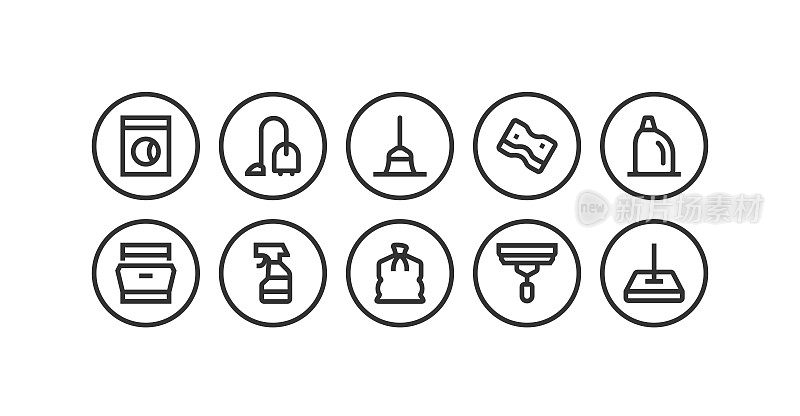 采购产品洗衣机,清洁,扫帚,胡佛,洗涤剂图标设计