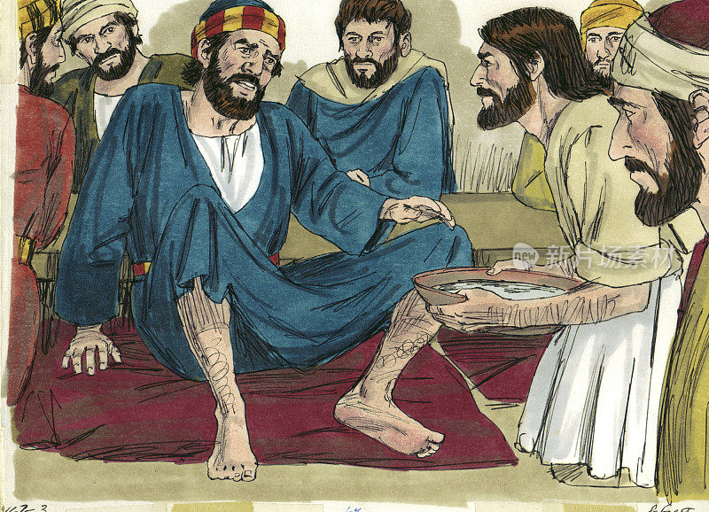 耶稣给彼得洗脚