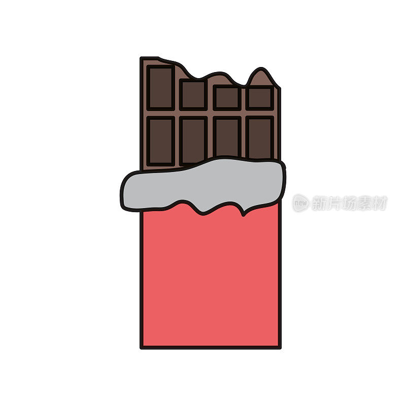 巧克力棒图标形象