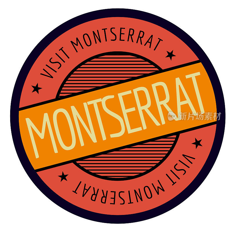 蒙特塞拉特岛地理邮票