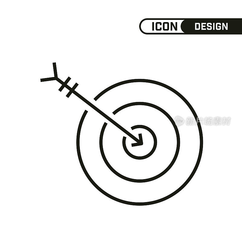 单一的图标设计。多用途和编辑细线设计。