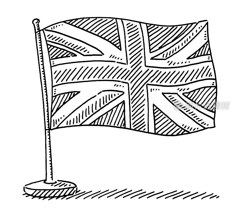 英国国旗米字旗绘制