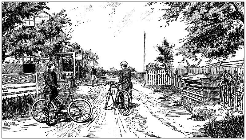 1897年的运动和消遣:骑自行车