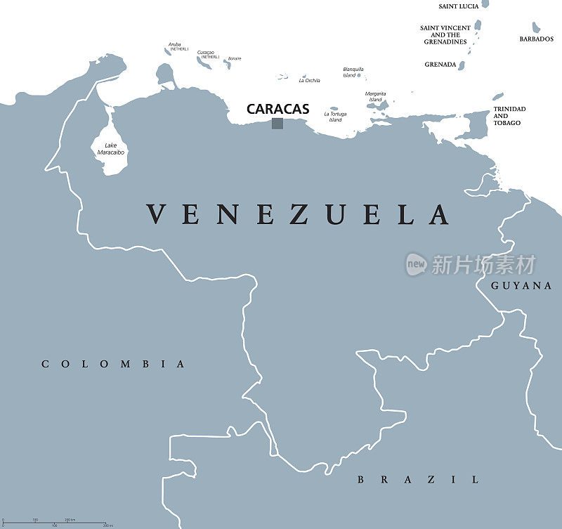 委内瑞拉的政治地图