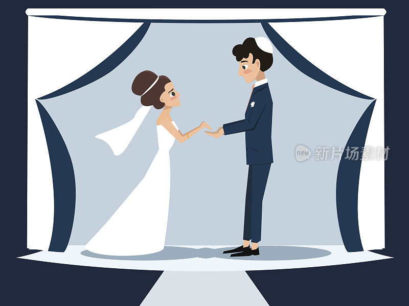 新婚的犹太夫妇