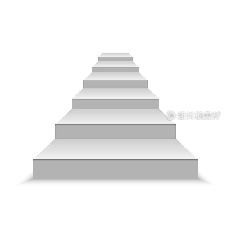 白色的楼梯