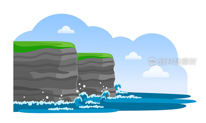 的莫赫悬崖。爱尔兰的吸引力。