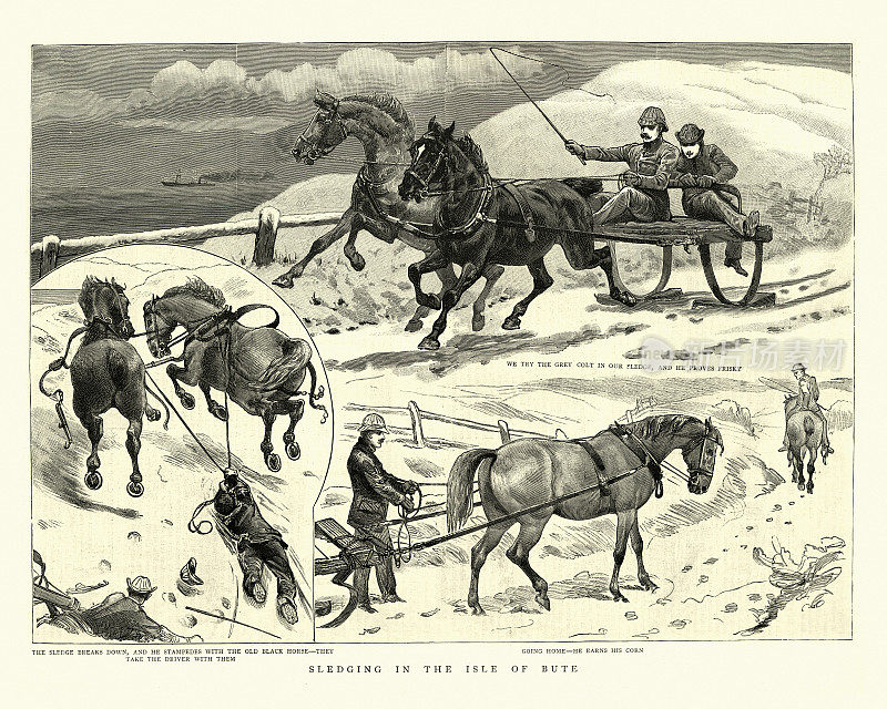 1886年在苏格兰布特岛驾雪橇的不幸遭遇