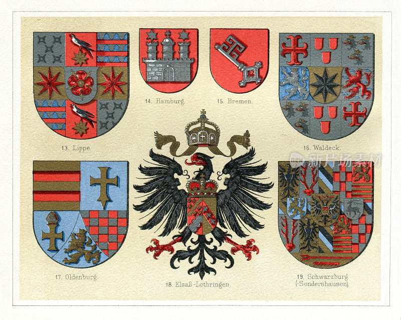 1897年德国古董徽章