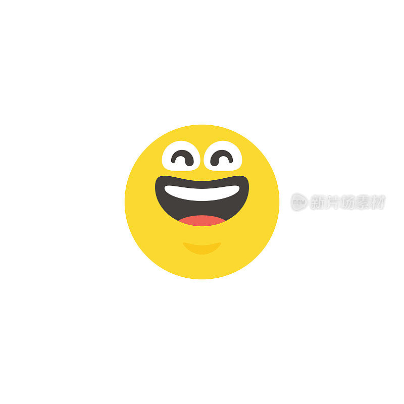 Emoticon大脸平面设计风格