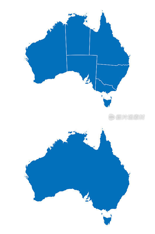 澳大利亚的地图